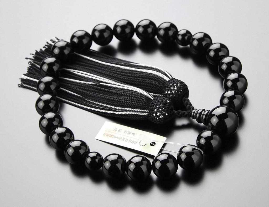 Prayer Mala Beads for Men Black Pure Silk Mala Beads for Women 7 Black Freshwater Pure Silk Pair Set Prayer Kyoto Prayer Kyoto Prayer Informal