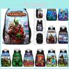 Minecraft School Bag Double-sided Backpack For Students With Decompression Feature