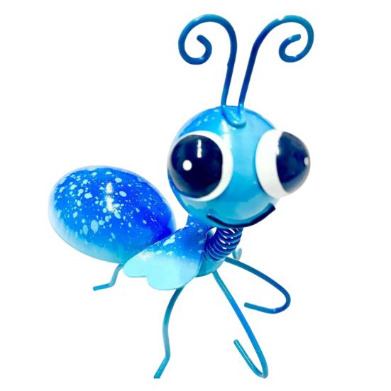 

Metal Bee Garden Statue Small Cute Bumble Bee Sculpture Outside Fence Lawn Yard Art Ornament for Garden Backyard Table Wall Decor D