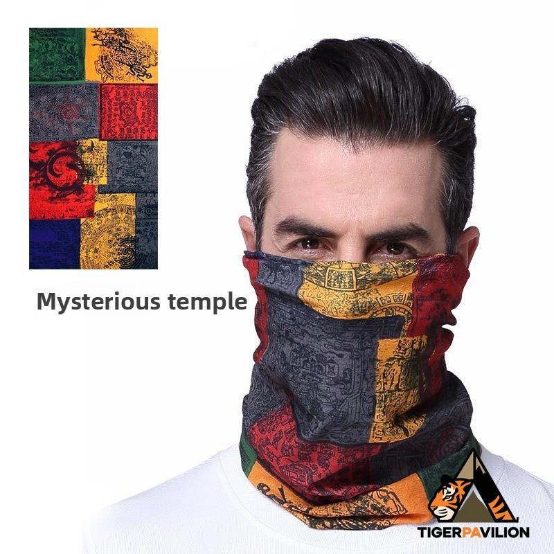 

Sunscreen mask, ice silk headscarf, men s neck cover, summer neck protection, neck scarf, outdoor sports, cycling face towel жёлтый