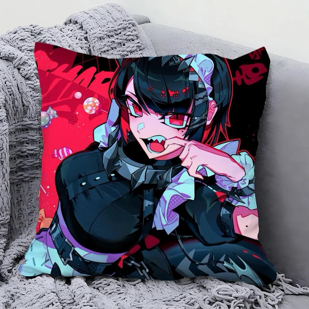 Game Zenless Zone Zero Ellen Joe Pillow Case Square Pillow Bedroom Sofa Leisure Comfort Cushionliving Room Home Decoration 40X40
