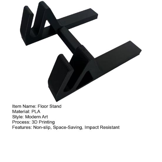 Skateboard Floor Stand 3D Printed PLA High-Strength Skateboard Rack with Bilateral Slot Design Stable X-Shaped Support Space-Saving Storage Rack