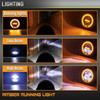 6.5 Inch Round LED Motorcycle Headlight with Brackets Assembly Suitable for Custom Bikes Cafe Racers Enhanced Visibility