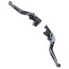 1 Pair Folding Clutch Brake Lever Aluminum Alloy 6 Level Adjustable Drum Brake Lever for FZ‑07 MT‑07 2014‑2022