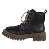Women'S Casual Retro Lace Up Thick Soled Soft Leather Ankle Boots British Short Boots Women'S Boots Wide Botas Invierno Mujer