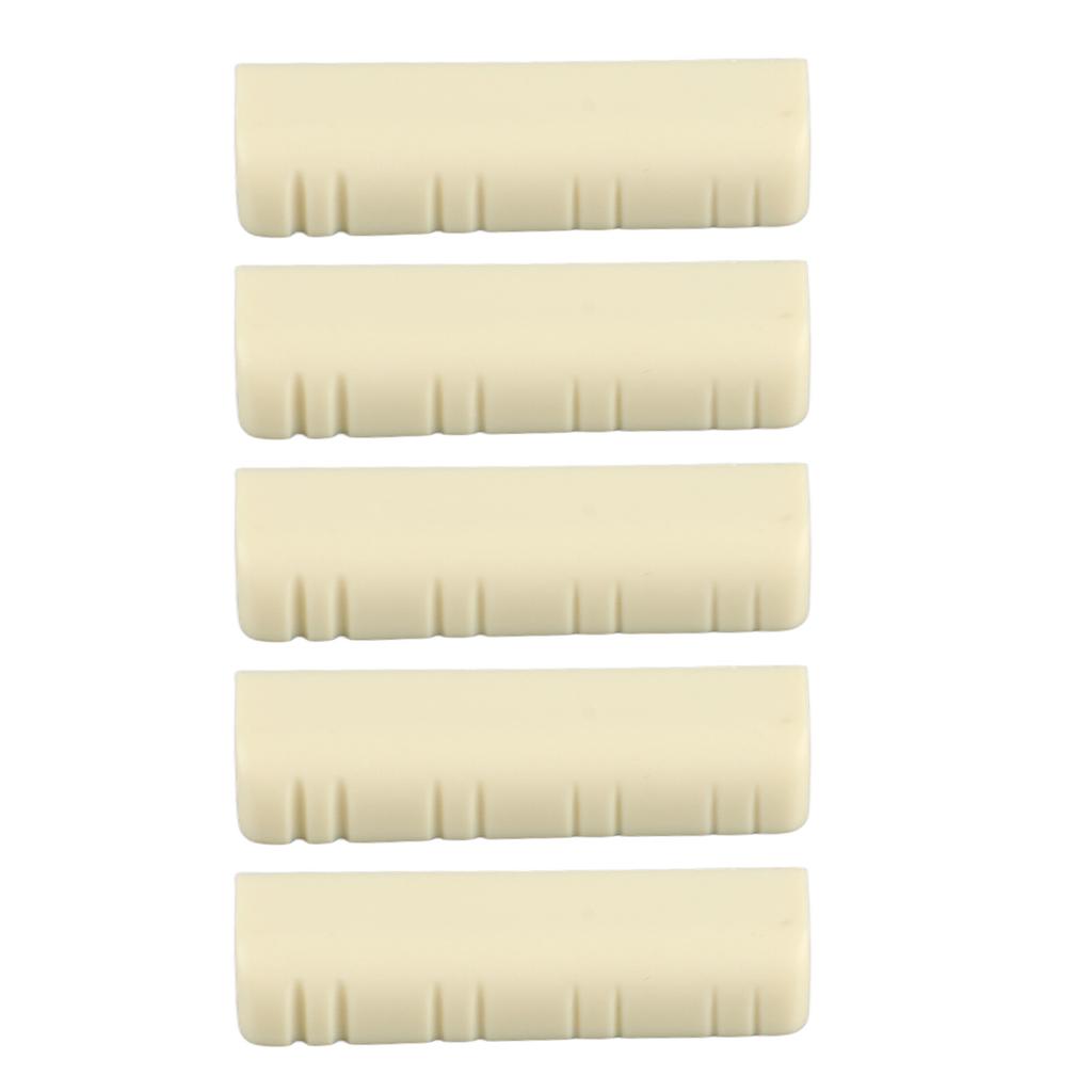 5Pcs Mandolinen-Brückenmutter 8-Saiter Kunststoff 3,5 cm Universal-Instrumentenzubehör zum Ersetzen