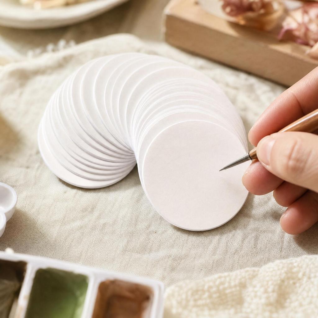 100 Pieces Blank Wooden Badge Customizable Name Tags Easy to Use for Events