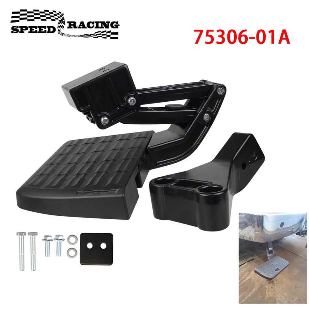 BedStep Retractable Bumper Foot Step Back Rear T-Step Truck Pedal For 2009 2010-2018 Ram 1500/2500/3500 75306-01A Accessories