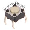 5Pcs 6*6*4.3Mm Light Touch Switch Mouse Push Button Tactile For Omron B3F