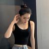 Sexy Tank Top Black Halter Crop Tops Women Summer Camis Backless Camisole Fashion Casual Tube Female Sleeveless Cropped Vest