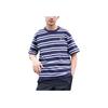 Under Armour Sports Club Round Neck Drop Shoulder Striped Short Sleeve T-Shirt Unisex T-Shirts Navy-Blue 6006003-410