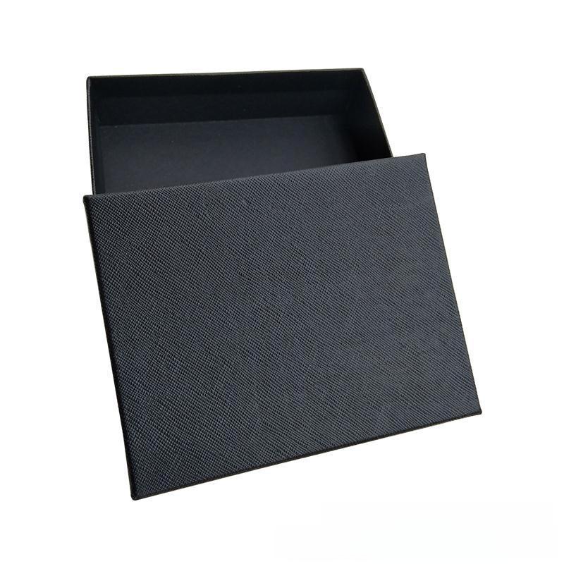 "Stylish Short Wallet Gift Box with Bookmark - Square Card Bag Paper Packaging"