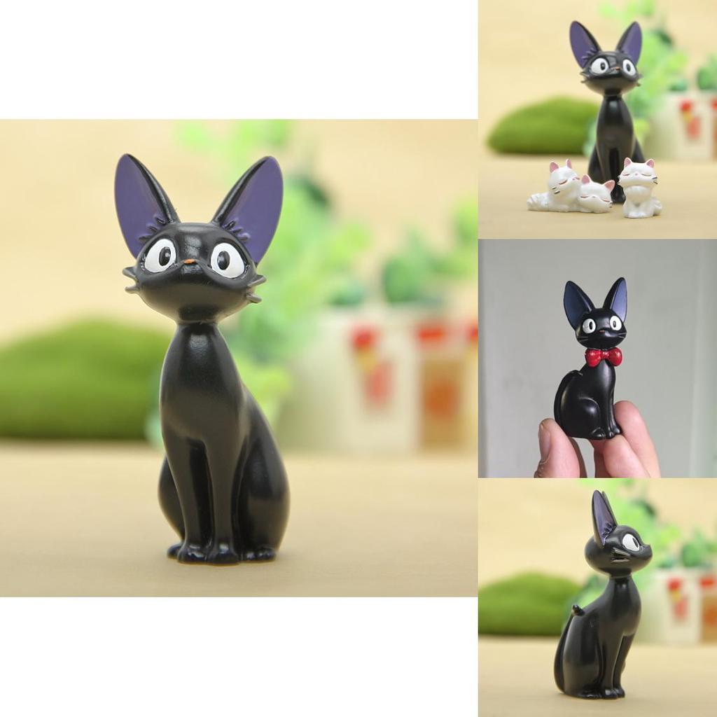 Japanese Style Black Cat Resin Scene With Unique Design For Wedding And Birthday Gifts