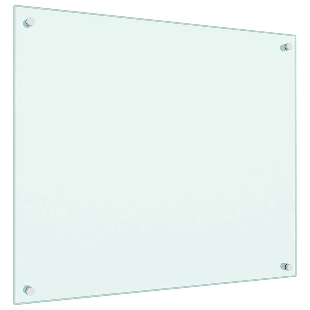 Vidaxl Panel Ochronny Do Kuchni, Biały, 70X60 Cm, Szkło Hartowane