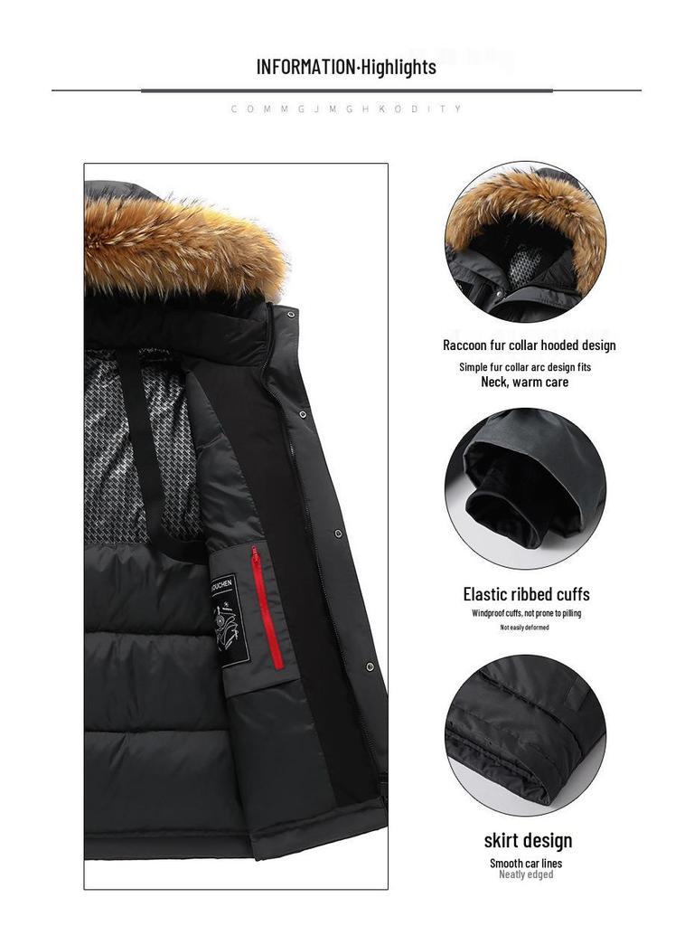 Harbin Snow Town Winter Parkas: Thickened Cold Protection Couple's Workwear for Men & Women