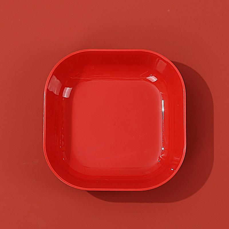 

Красная фруктовая тарелка Свадебная конфетница Свадебная тарелка Гостиная Новый год Тарелка для сухофруктов Новоселье Новый дом Фруктовая тарелка