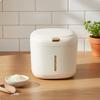 Rice Storage Container Airtight ClosureButton Bin QuickDispense Dispensing