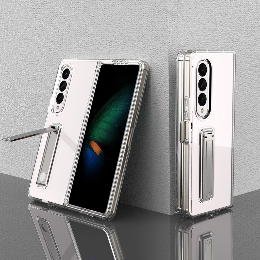 New Model Is Suitable for Samsung Z FOLD4 Mobile Phone Case Transparent Anti Fall Full Inclusive Folding TPU Mobile Phone Case Soft Case