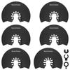 6Pcs Multi Tools Blades Oscillating Saw Blade Semicircular Saw Blade Multi-Function Semicircle Straight Renovator Cutter Blade