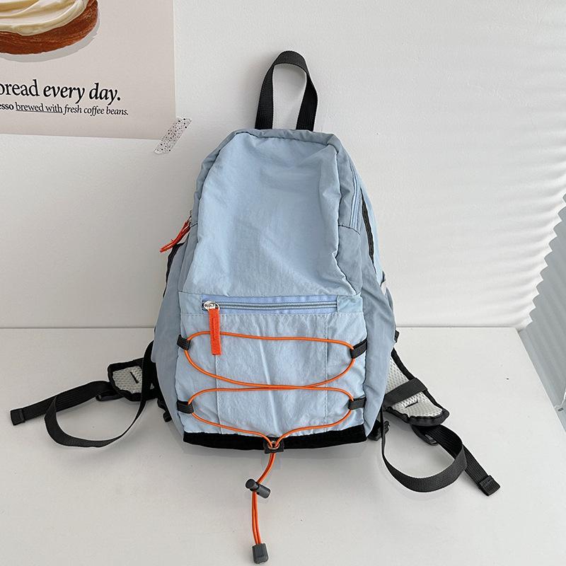 

New Style Lightweight Backpack for Junior High Students - Unisex Double Shoulder Bag for Sports, Outdoor, and Mountaineering, Large Capacity.