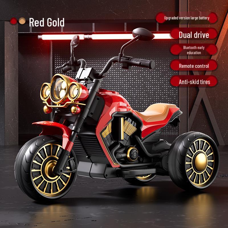 Children's Electric Ride-On Motorcycle Tricycle – Remote-Control, Self-Driving Toy for Boys & Girls