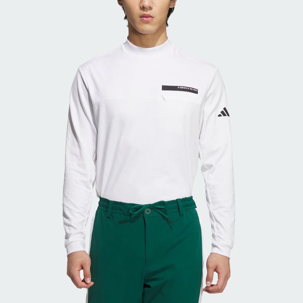 Adidas Outdoor Sports Series Golf Slim Fit Quick-Dry Long Sleeve T-Shirt Men Tops White IM6412