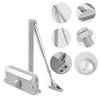 Hydraulic Door Closer for 45 85kg Home Fire Door 180 Degree Non Hold Open Buffer