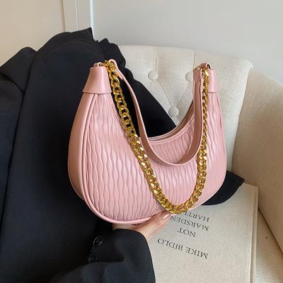 Fashionable and Versatile Dumpling Bag  New Single Shoulder Crossbody Women's Bag Crescent Bag Light Luxury Underarm Bag