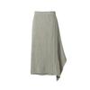 Mongplisse [Women'S] Side Patch A-Line Pleated Skirt [Ecru]