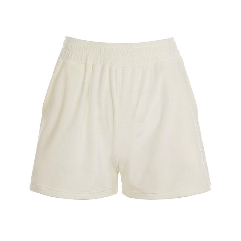 

Женский повседневный однотонный худи на молнии с капюшоном и шорты S