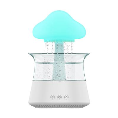 Cloud Rain Humidifier with 7 Colors LED Lights Water Drip Mushroom Mist Diffuser with Remote for