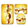 Christmas Bathroom Floor Mat Toilet Three-Piece Set