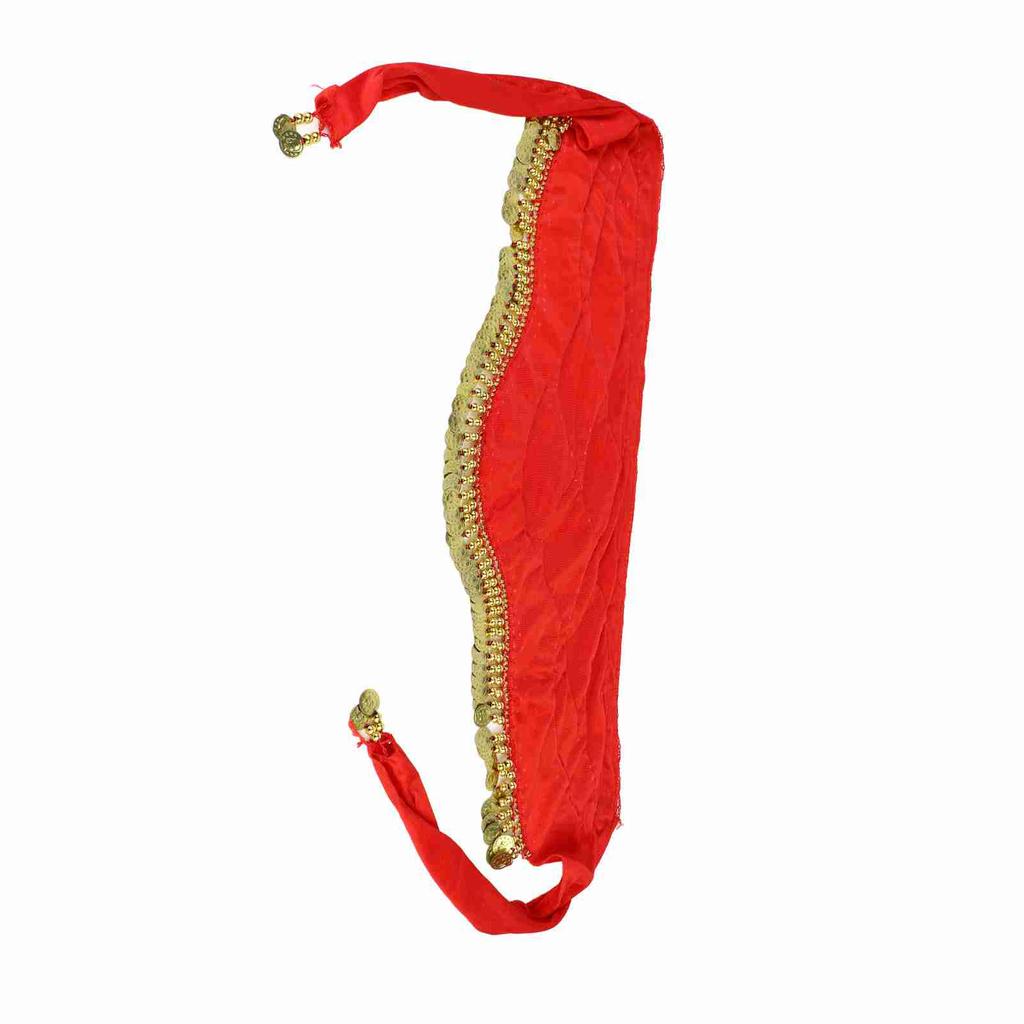 2Colors Belly Dancing Hip Scarf Wrap Skirt Bellydance Waist Belt with Artificial Coin Tassel