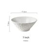 white black Stone Patterned Ceramic Bowl Pasta Bowl Thick Soup Bowl Salad Bowls Dessert Bowls Restaurant Specialty Tableware