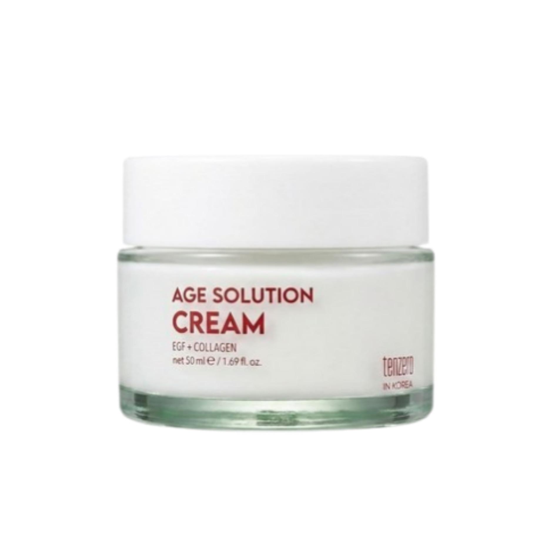 

[TENZERO] Age Solution Cream Anti-Aging Firming Wrinkle Care Hydrating Face Moisturizer 50ml