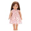 Toy Accessorie White Fashion Dress For 43 Cm Baby New Born Dolls For 18 Inch American Doll Toys For Girl's Gift