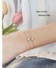 S925 Sterling Silver Four-Leaf Clover Women's Bracelet with Zircon