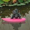 Outdoor Animal Decor Floating Realistic Resin Sculpture Cute Outdoor Balconies Decoration Multipurpose Figurines For Home Garden