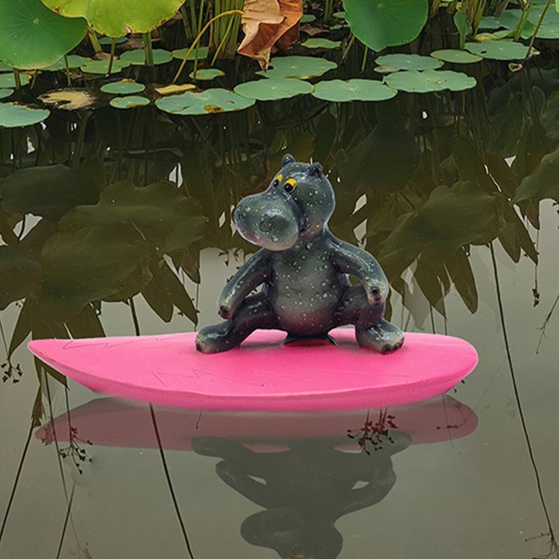 Outdoor Animal Decor Floating Realistic Resin Sculpture Cute Outdoor Balconies Decoration Multipurpose Figurines For Home Garden