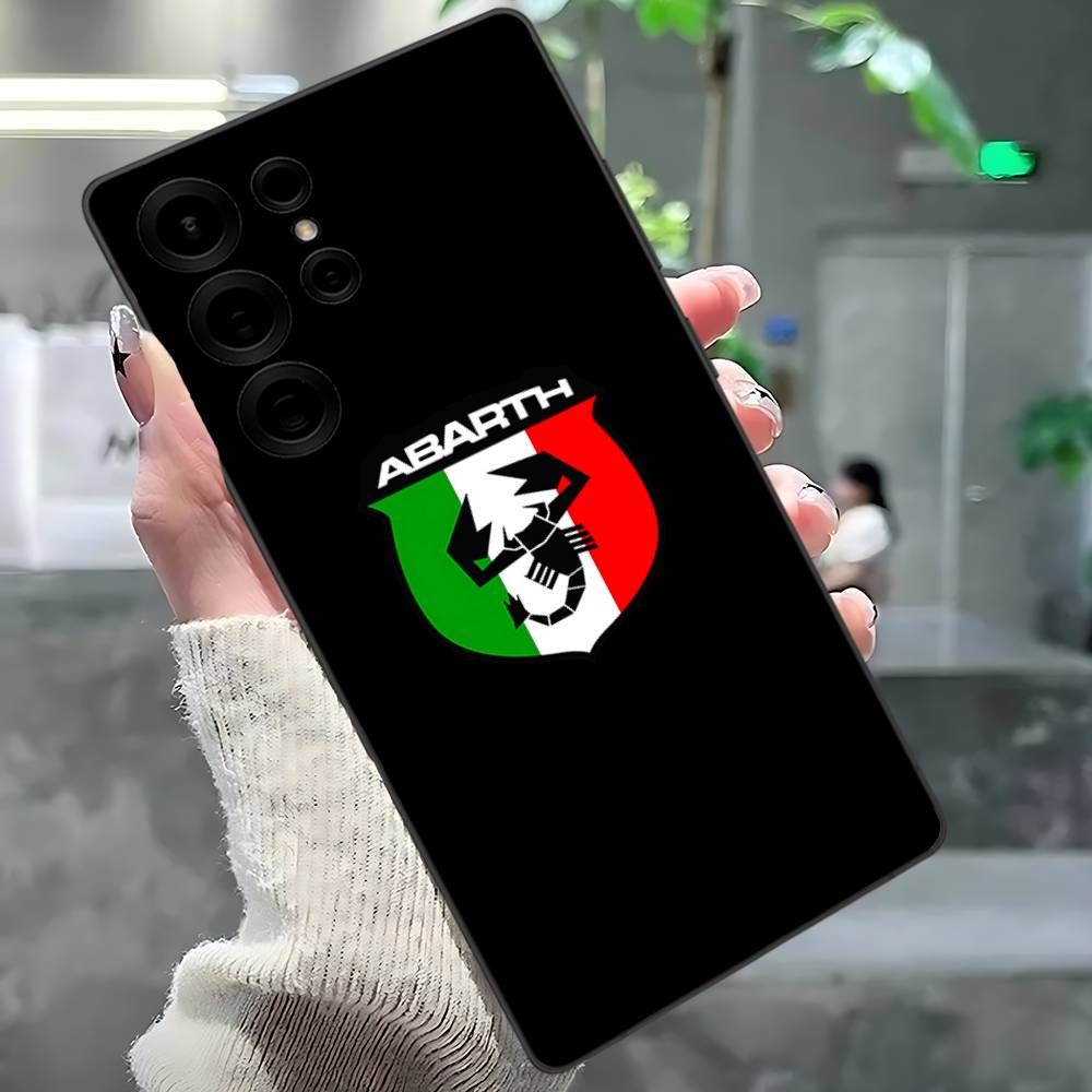 

A-AbarthS-S Logo Phone Case For Samsung S 24 Fe 25 Ultra Plus 20 Lite 21 30 22 23 24 22 Ultra 5G Fundas Samsung S23 5G