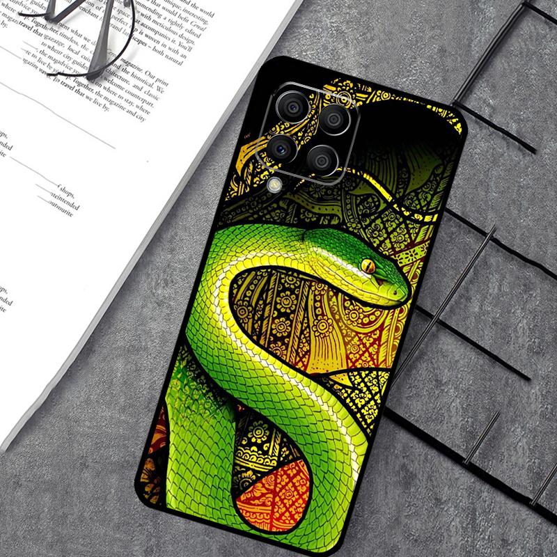 Snake Illustration Art Case For Samsung Galaxy M54 M32 M52 M15 M11 M12 M13 M14 M06 M16 M36 M56 M31 M53 M35 M55 M34