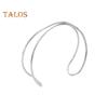 2 Pcs Women Bracelets Double-layer Open Adjustable Polished Anti-slip Exaggerated Style Solid Color Metal Arm Cuffs Lady Jewelry