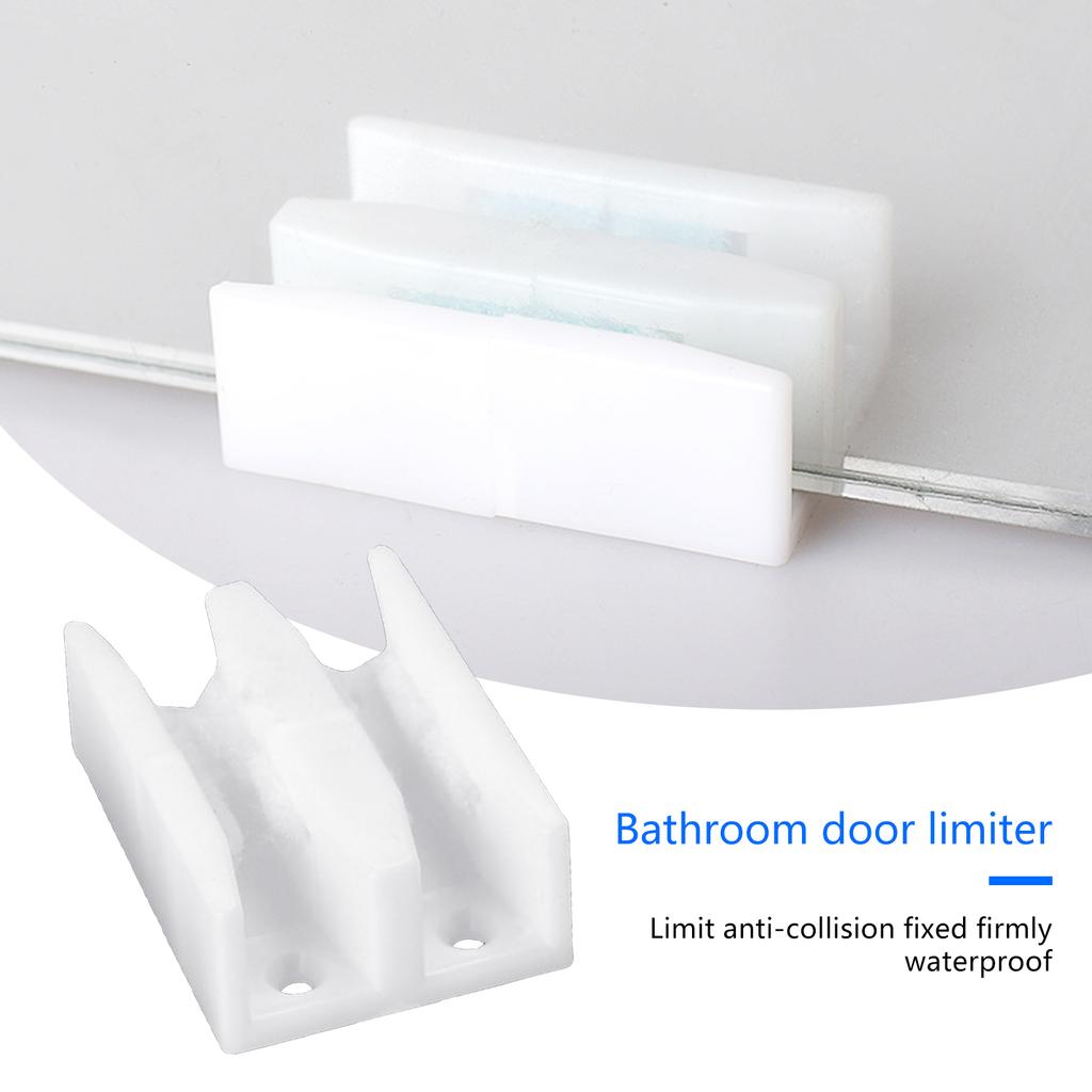 Sliding Shower Door Bottom Guide Shower Door Divider Track Guide Glass Bumpers Plastic Track Shower Room Accessories