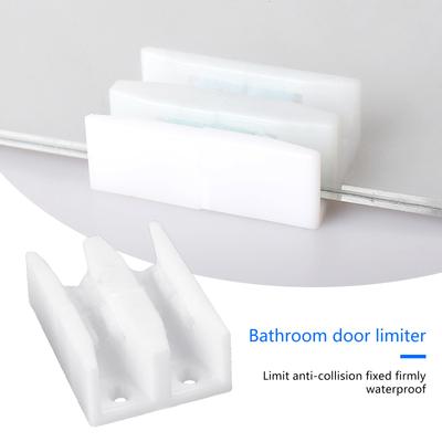 Guida Inferiore per Porta Doccia Scorrevole Guida per Binario Divisorio Porta Doccia Paracolpi in Vetro Binario in Plastica Accessori per Cabina Doccia