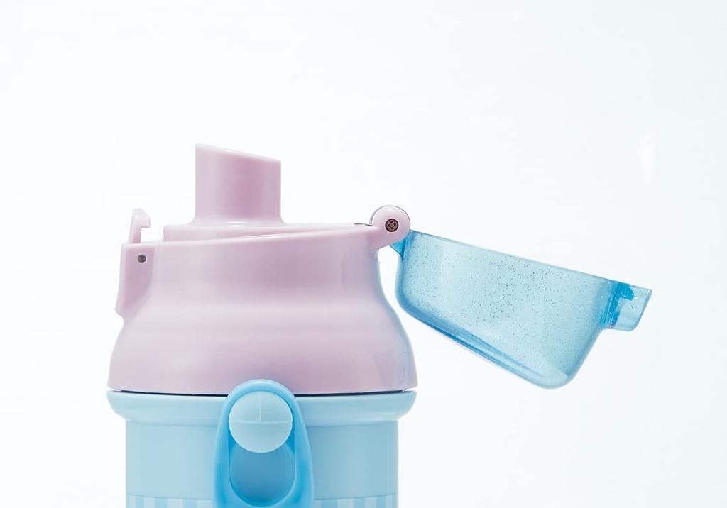 Skater-Wasserflasche aus Kunststoff, 480 ml, antibakteriell, Cinnamoroll-Glitzer, Shop Sanrio Girls, hergestellt in Japan, für Kinder, PSB5SANAG-A