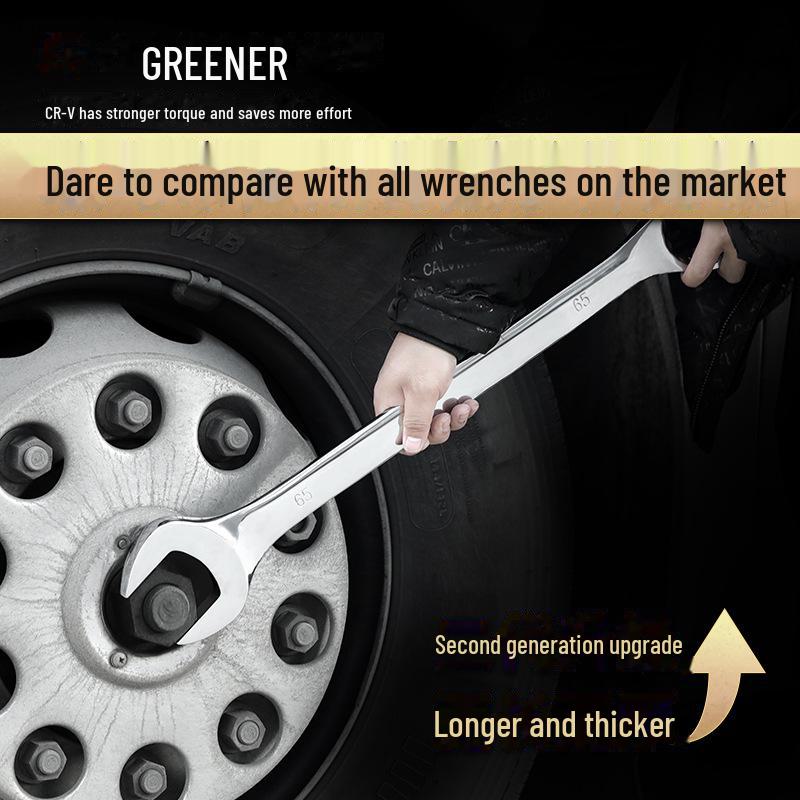 Green Forest Dual-Use No. 13 Industrial Double-Ended Plum Wrench Tool Set