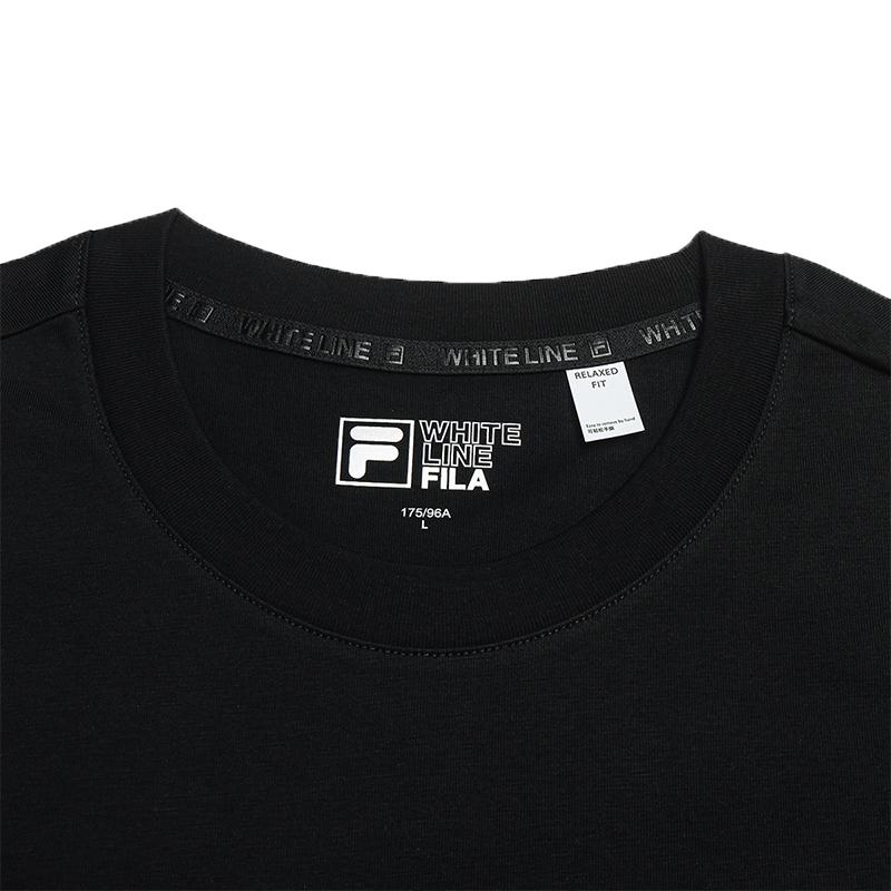 Fila Original Classic Crew Neck Solid Color Comfortable Short Sleeve T-Shirt Men Tops F11M639115FBK