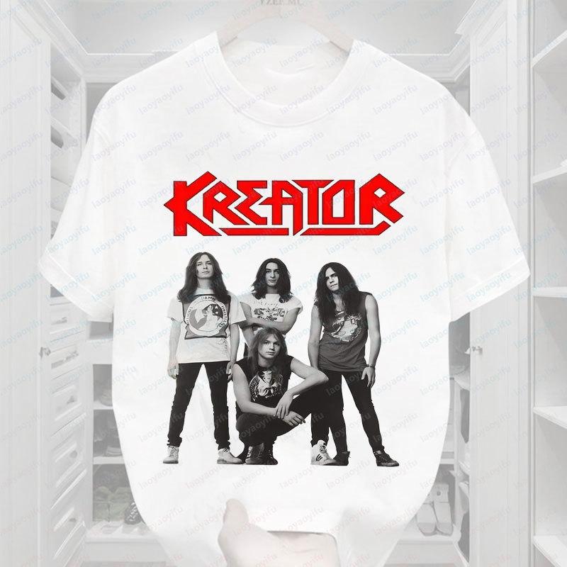 

Kreator T-Shirt Metal Militia Pleasure To Kill Thrash Metal Heavy Metal Band Music Fans Clothes Vintage Streetwear Harajuku Tees 5XL різнокольоровий