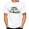 TEEHUB Casual Tees Hipster Beach Surf Men T-Shirts Boy Retro Car Print Short Sleeve T-Shirt Sport Tops Fashion Streetwear