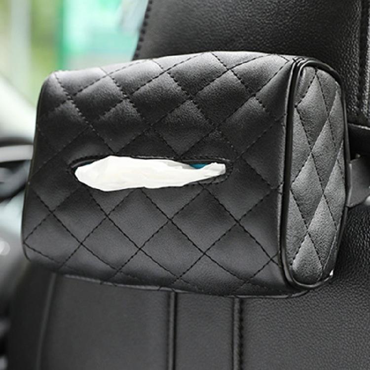 Elegant Car Tissue Holders PU Leather Large Capacity Tissue Box Designed for Easy Installation & Maximums Capacity